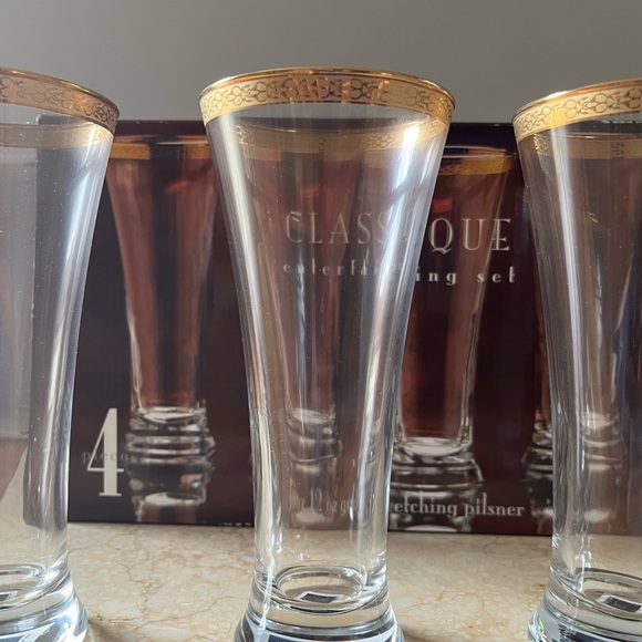 Classique Gold Rimmed Glass Set - Picture 3 of 7